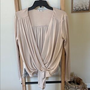 Free People Ribbed Cream Fabric